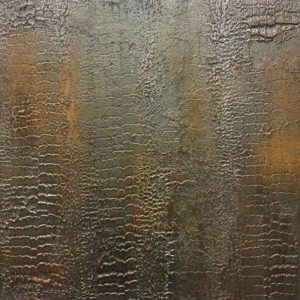 Bronze snakeskin wall finish, Bronze metallic finish, metal specialist decorators UK